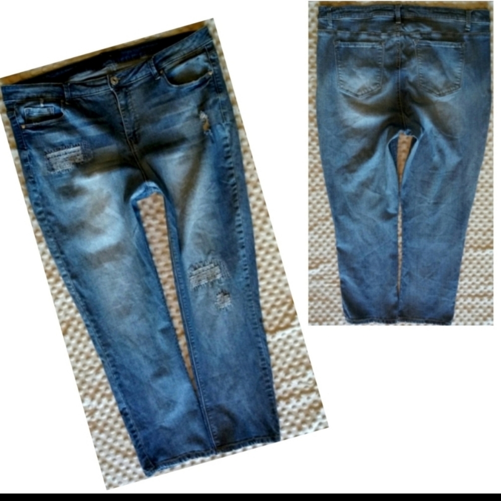 Stitch Star Jeans Skinny Leg Ankle Size 20 NWOT - Picture 3 of 11